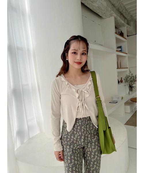 jumelle(ジュメロ)の「【セットアイテム】2setカーディガン(カーディガン/ボレロ・レディース・ベージュ/ピンク・FREE)」の17枚目の写真