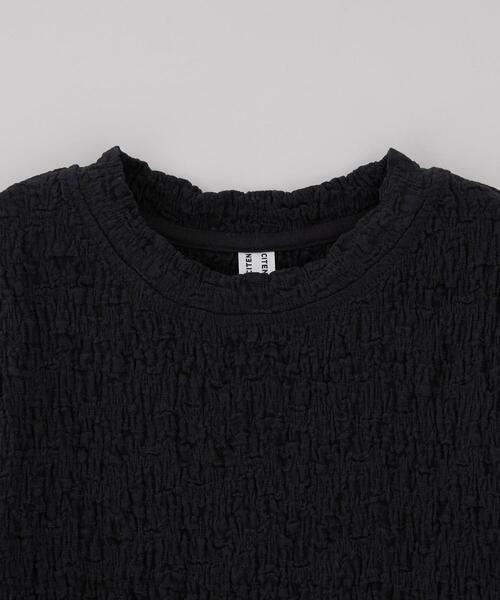 CITEN（シテン）の「＜CITEN＞シュリンク コンパクト Ｔシャツ（Tシャツ/カットソー・レディース・ダークブラウン/ホワイト/ブラック・FREE）」の11枚目の写真