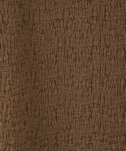 CITEN（シテン）の「＜CITEN＞シュリンク コンパクト Ｔシャツ（Tシャツ/カットソー・レディース・ダークブラウン/ホワイト/ブラック・FREE）」の7枚目の写真