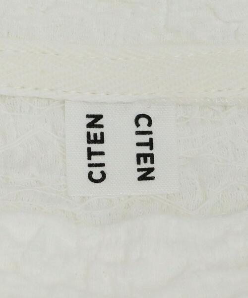 CITEN（シテン）の「＜CITEN＞シュリンク コンパクト Ｔシャツ（Tシャツ/カットソー・レディース・ダークブラウン/ホワイト/ブラック・FREE）」の16枚目の写真