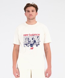 【New Balance】 UNI カレッジ クラブ 半袖 Tシャツ New Balance】UNI COLLEGE CLUB SHORT SLEEVE T-SHIRT (New