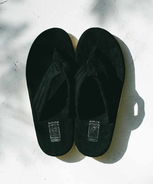 BAYFLOW（ベイフロー）の「スエードトングサンダル（サンダル・メンズ・ベージュ/グリーン/ブラック/グレー・SMALL/MEDIUM）」の2枚目の写真
