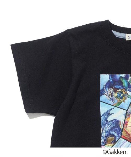 SHOO・LA・RUE（シューラルー）の「◆【最強王図鑑×SHOO・LA・RUE】8分割プリントTシャツ（Tシャツ/カットソー・キッズ・カーキ/アイボリー/ライトベージュ/ブラック・13/12/11/14）」の9枚目の写真