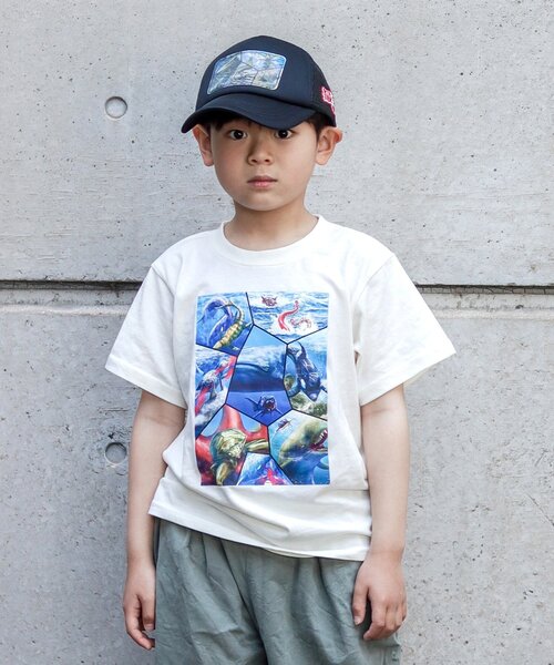 SHOO・LA・RUE（シューラルー）の「◆【最強王図鑑×SHOO・LA・RUE】8分割プリントTシャツ（Tシャツ/カットソー・キッズ・カーキ/アイボリー/ライトベージュ/ブラック・13/12/11/14）」の17枚目の写真