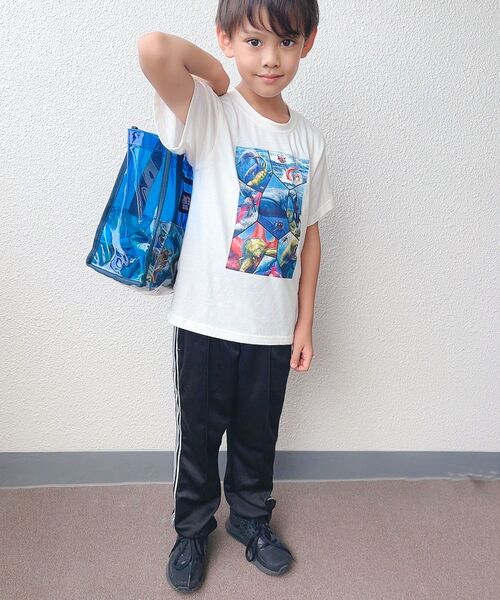 SHOO・LA・RUE（シューラルー）の「◆【最強王図鑑×SHOO・LA・RUE】8分割プリントTシャツ（Tシャツ/カットソー・キッズ・カーキ/アイボリー/ライトベージュ/ブラック・13/12/11/14）」の21枚目の写真