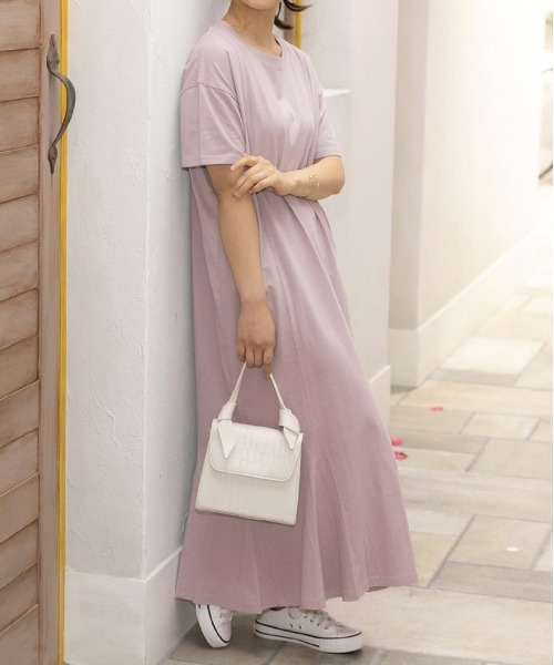 ad thie(アドティエ)の「マーメイド ロング ワンピース(ワンピース・レディース・ブラウン/ライトベージュ/モカ/チャコール/ダークブラウン/ブラック/ベージュ/ピンク/ダークグリーン/ブルーグレー・FREE/LL)」の10枚目の写真