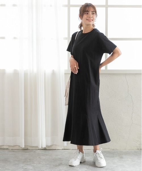 ad thie(アドティエ)の「マーメイド ロング ワンピース(ワンピース・レディース・ブラウン/ライトベージュ/モカ/チャコール/ダークブラウン/ブラック/ベージュ/ピンク/ダークグリーン/ブルーグレー・FREE/LL)」の11枚目の写真
