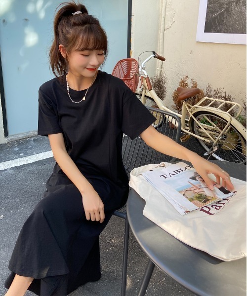 ad thie(アドティエ)の「マーメイド ロング ワンピース(ワンピース・レディース・ブラウン/ライトベージュ/モカ/チャコール/ダークブラウン/ブラック/ベージュ/ピンク/ダークグリーン/ブルーグレー・FREE/LL)」の15枚目の写真