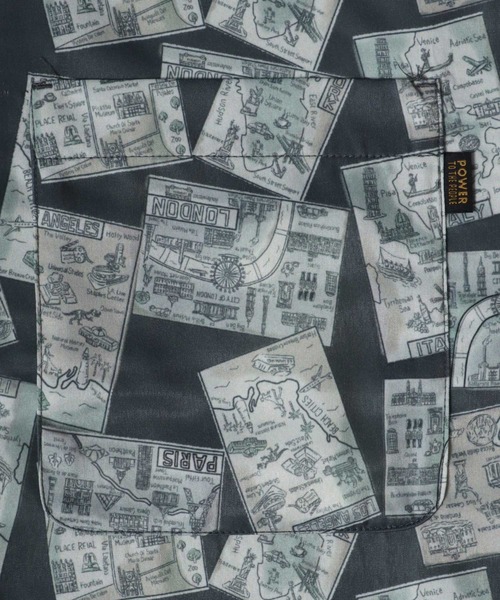 ANPAS（アンパス）の「Total Pattern Print Oversized Shirt/総柄プリント オーバーサイズ  シャツ（シャツ/ブラウス・メンズ・ブラック系その他/グレー系その他/ブルー系その他・L/LL/M）」の5枚目の写真