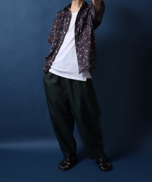 ANPAS（アンパス）の「Total Pattern Print Oversized Shirt/総柄プリント オーバーサイズ  シャツ（シャツ/ブラウス・メンズ・ブラック系その他/グレー系その他/ブルー系その他・L/LL/M）」の11枚目の写真