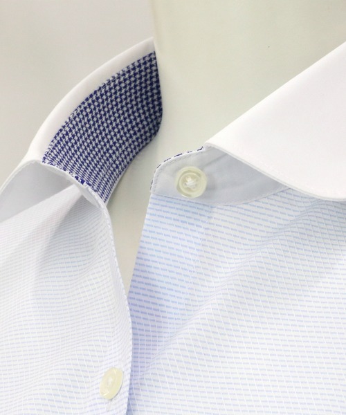 TOKYO SHIRTS（トウキョウシャツ）の「形態安定ノーアイロン ラウンド衿 半袖ビジネスワイシャツ（ビジネスシャツ・レディース・サックスブルー・M/LL/XL/XS/L/S）」の3枚目の写真