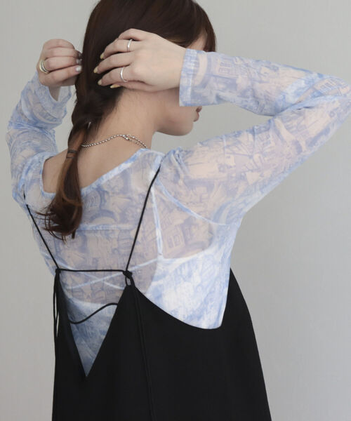 fredy emue（フレディエミュ）の「ランドスケープシアープルオーバー（Tシャツ/カットソー・レディース・グレー系その他/オフホワイト/ブルー系その他・38）」の17枚目の写真