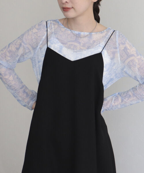 fredy emue（フレディエミュ）の「ランドスケープシアープルオーバー（Tシャツ/カットソー・レディース・グレー系その他/オフホワイト/ブルー系その他・38）」の19枚目の写真