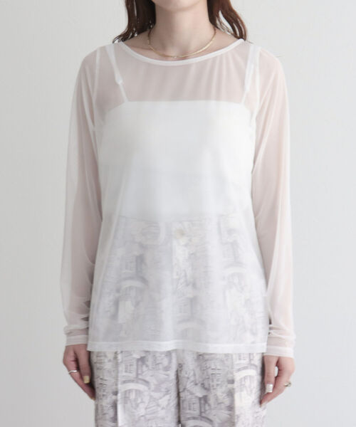 fredy emue（フレディエミュ）の「ランドスケープシアープルオーバー（Tシャツ/カットソー・レディース・グレー系その他/オフホワイト/ブルー系その他・38）」の20枚目の写真