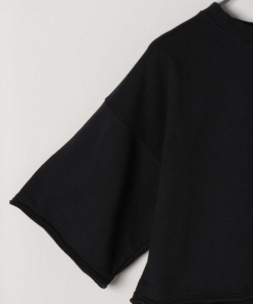 JEANASIS(ジーナシス)の「ミニウラケショートプルオーバーSS/908380(Tシャツ/カットソー・レディース・ブラック/オフホワイト/グレー・FREE)」の6枚目の写真