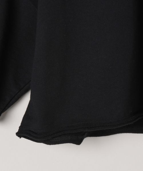 JEANASIS(ジーナシス)の「ミニウラケショートプルオーバーSS/908380(Tシャツ/カットソー・レディース・ブラック/オフホワイト/グレー・FREE)」の7枚目の写真