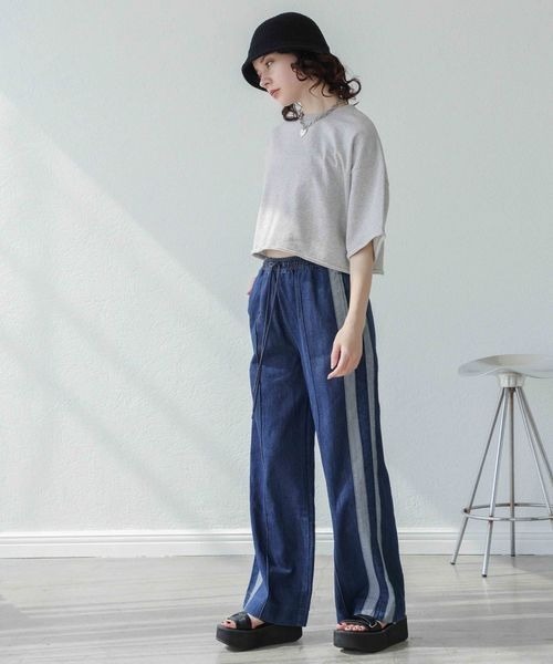 JEANASIS(ジーナシス)の「ミニウラケショートプルオーバーSS/908380(Tシャツ/カットソー・レディース・ブラック/オフホワイト/グレー・FREE)」の21枚目の写真