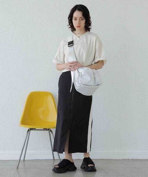 JEANASIS(ジーナシス)の「ミニウラケショートプルオーバーSS/908380(Tシャツ/カットソー・レディース・ブラック/オフホワイト/グレー・FREE)」の12枚目の写真