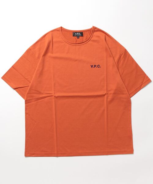 【美品 A.P.C.】T-SHIRT KAROL COURT 23AC オレンジ A.P.C.（アーペーセー）の「T-SHIRT KAROL COURT 23AC（Tシャツ