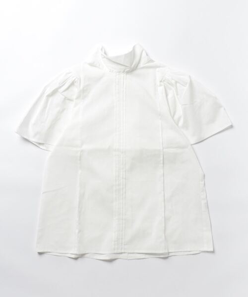 STYLEBLOCK(スタイルブロック)の「ブロードフレアスリーブボウタイブラウス(シャツ/ブラウス・レディース・ホワイト/ブラック/グレー・M)」の8枚目の写真