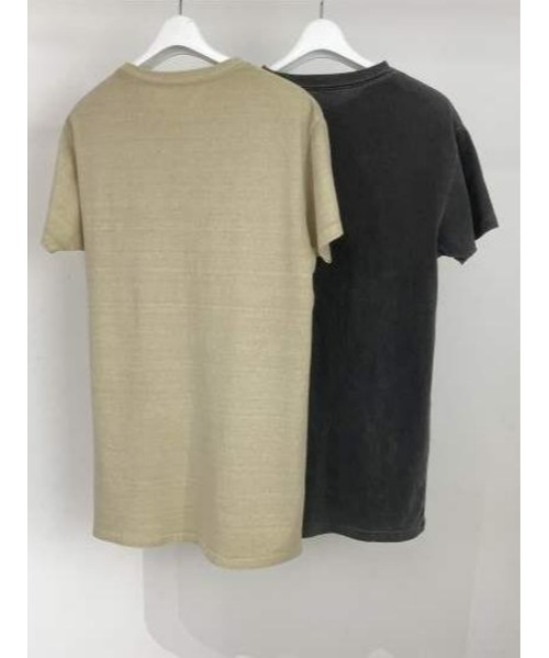 ulu(ウル)の「Pigment t-shirt(Tシャツ/カットソー・レディース・ライトカーキ/チャコールグレー・FREE)」の7枚目の写真