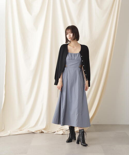 JILL by JILL STUART(ジルバイジルスチュアート)の「◇ドロップパールシルク混カーディガン(カーディガン/ボレロ・レディース・グレー/ライトグリーン/パープル/ホワイト系その他/ブラック・FREE)」の11枚目の写真