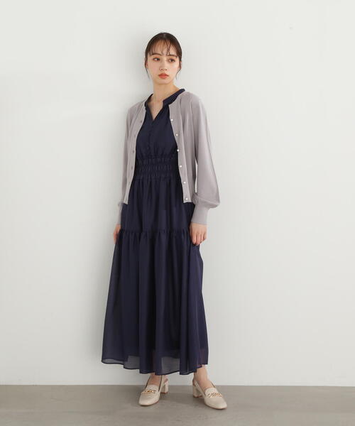 JILL by JILL STUART(ジルバイジルスチュアート)の「◇ドロップパールシルク混カーディガン(カーディガン/ボレロ・レディース・グレー/ライトグリーン/パープル/ホワイト系その他/ブラック・FREE)」の16枚目の写真