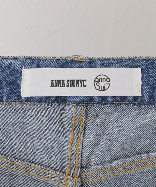 セール】【ANNA SUI NYC/ アナスイエヌワイシー】ワッペンデニムパンツ