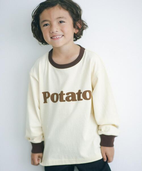 Russell Athletic(ラッセルアスレティック)の「【別注】<RUSSELL ATHLETIC> ベジタブル ロングスリーブ Tシャツ 110cm-130cm(Tシャツ/カットソー・キッズ・ホワイト/ダークグリーン/ナチュラル・110cm/120cm/130cm)」の6枚目の写真