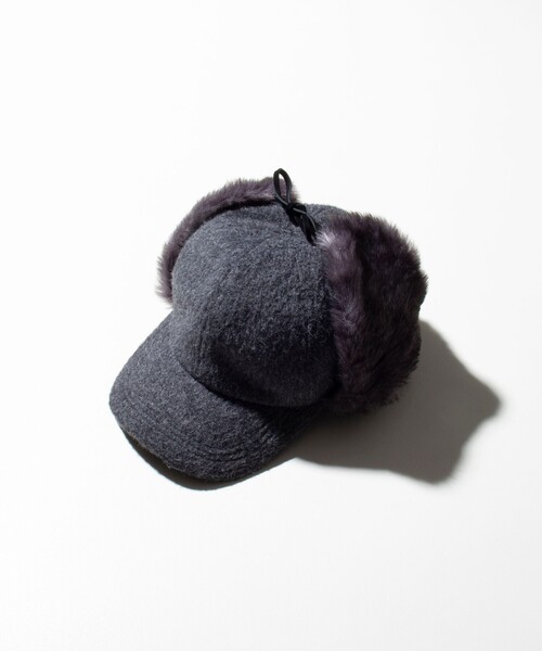GLOSTER(グロスター)の「【GLOSTER/グロスター】ウールフライトキャップ(キャップ・メンズ・ベージュ/チャコールグレー/グレー・FREE)」の1枚目の写真