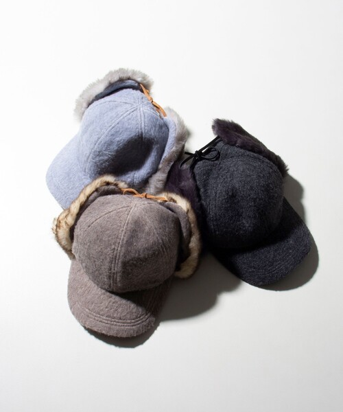 GLOSTER(グロスター)の「【GLOSTER/グロスター】ウールフライトキャップ(キャップ・メンズ・ベージュ/チャコールグレー/グレー・FREE)」の9枚目の写真