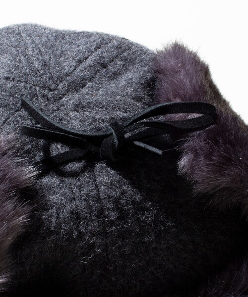 GLOSTER(グロスター)の「【GLOSTER/グロスター】ウールフライトキャップ(キャップ・メンズ・ベージュ/チャコールグレー/グレー・FREE)」の5枚目の写真