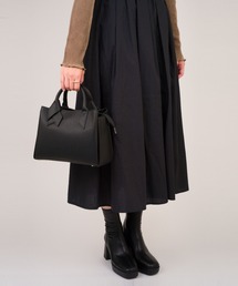 maison vert | 【maison vert/メゾンヴェール】フェイクレザー 結びハンドバッグ　2WAY(ハンドバッグ)