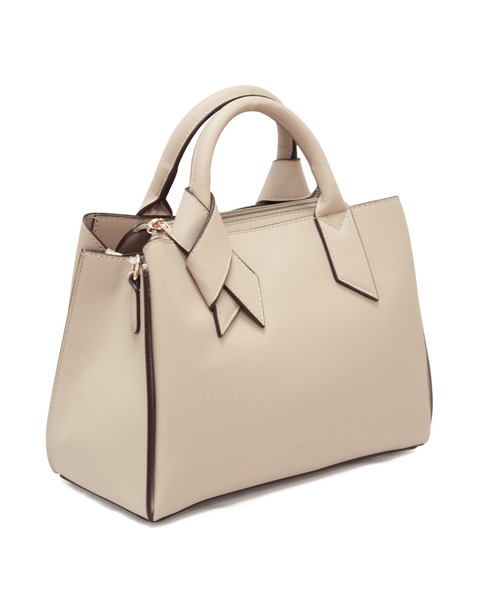 maison vert（メゾンヴェール）の「【maison vert/メゾンヴェール】フェイクレザー 結びハンドバッグ　2WAY（ハンドバッグ・レディース・ベージュ/ブラック・FREE）」の16枚目の写真