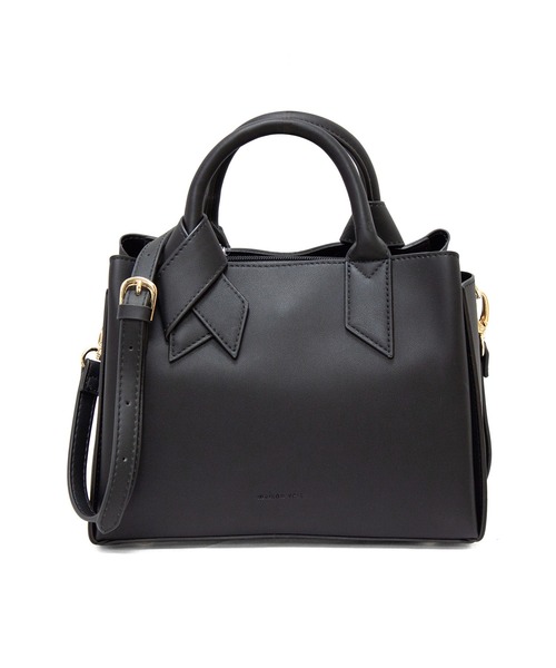 maison vert（メゾンヴェール）の「【maison vert/メゾンヴェール】フェイクレザー 結びハンドバッグ　2WAY（ハンドバッグ・レディース・ベージュ/ブラック・FREE）」の17枚目の写真