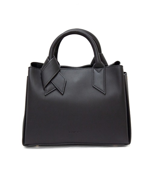 maison vert（メゾンヴェール）の「【maison vert/メゾンヴェール】フェイクレザー 結びハンドバッグ　2WAY（ハンドバッグ・レディース・ベージュ/ブラック・FREE）」の19枚目の写真