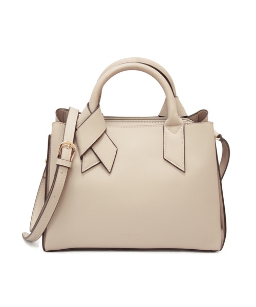 maison vert（メゾンヴェール）の「【maison vert/メゾンヴェール】フェイクレザー 結びハンドバッグ　2WAY（ハンドバッグ・レディース・ベージュ/ブラック・FREE）」の15枚目の写真