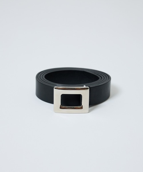 STUDIOUS（ステュディオス）の「【STUDIOUS/ステュディオス】スクエアバックルベルト（ベルト・レディース・ブラック/ホワイト系その他/ブラック系その他2/ホワイト・FREE）」の4枚目の写真