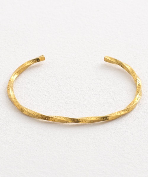Revo.（レボ）の「Revo. ブラス 真鍮 バングル アソートデザイン 刻印/叩き/ねじれ/プレーン［巾着袋付き］（バングル/リストバンド・メンズ・シルバー系その他/ゴールド系1/ゴールド系その他3/ゴールド系その他2/シルバー系その他2/シルバー系その他3/シルバー/ゴールド系/ゴールド系その他/ゴールド・FREE）」の19枚目の写真