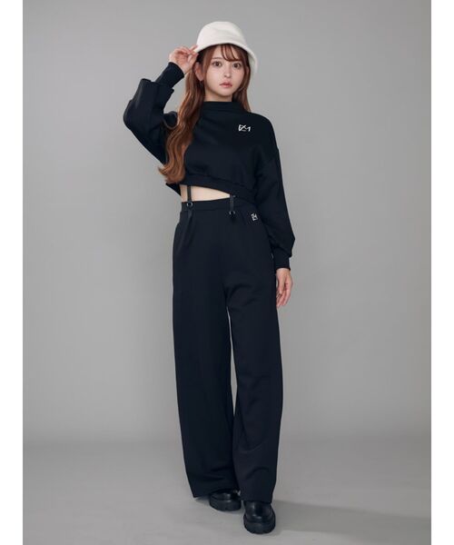 EATME（イートミー）の「タックフレアパンツ（セットアップ可能）（その他パンツ・レディース・ブラック/グリーン/アイボリー・FREE）」の13枚目の写真