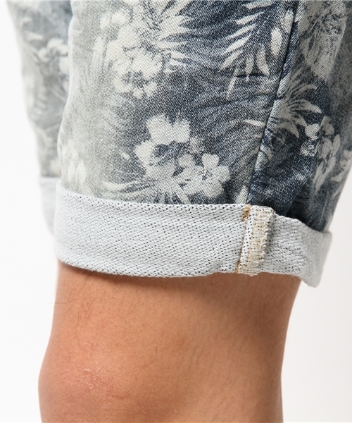 VENCEEXCHANGE（ヴァンスエクスチェンジ）の「ドビーデニムリゾート柄ショートパンツ  （デニムパンツ・メンズ・ネイビー/ブルー・SMALL/LARGE/MEDIUM）」の12枚目の写真