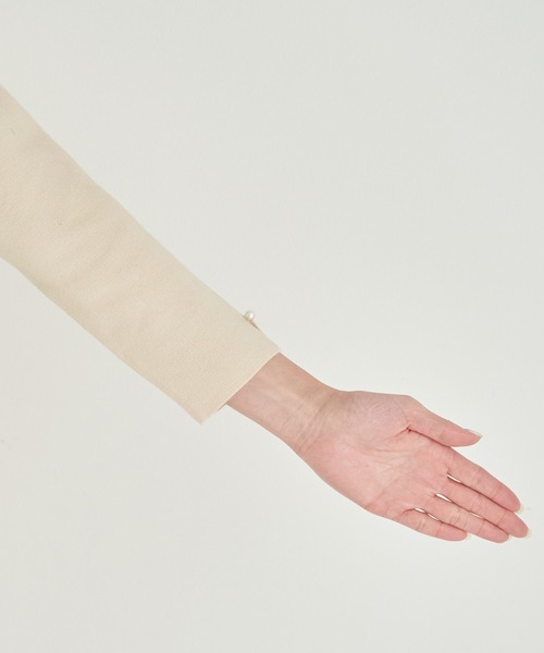 ROPE' PICNIC（ロペピクニック）の「RENU/ニットドッキングワンピース（ワンピース・レディース・ネイビー/グレー/キナリ・38/40）」の5枚目の写真