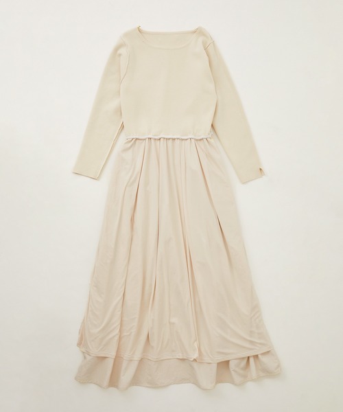 ROPE' PICNIC（ロペピクニック）の「RENU/ニットドッキングワンピース（ワンピース・レディース・ネイビー/グレー/キナリ・38/40）」の8枚目の写真