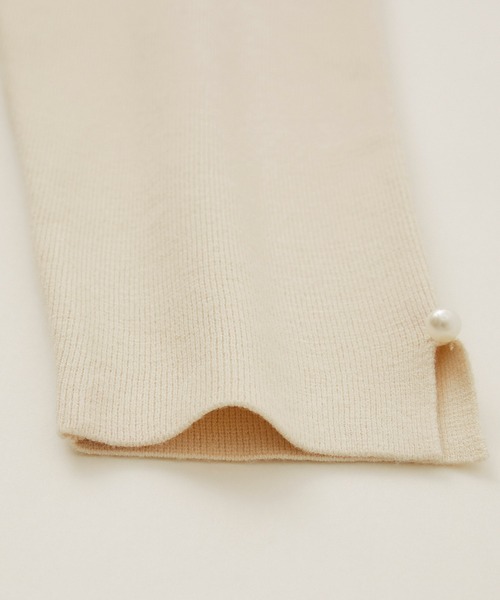 ROPE' PICNIC（ロペピクニック）の「RENU/ニットドッキングワンピース（ワンピース・レディース・ネイビー/グレー/キナリ・38/40）」の9枚目の写真