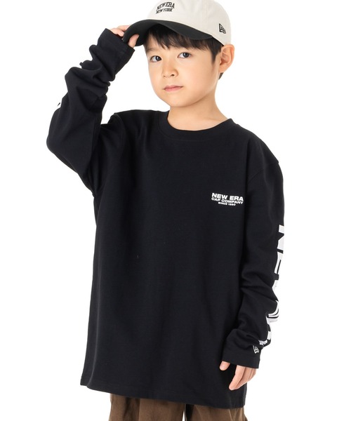 NEW ERA(ニューエラ)の「ニューエラキッズ 長袖Tシャツ 袖ロゴ ONSPOTZ別注(Tシャツ/カットソー・キッズ・ブラック/ホワイト/ネイビー/ダークグリーン・140/160/130/150)」の21枚目の写真