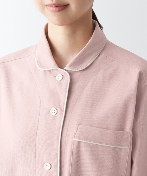 無印良品（ムジルシリョウヒン）の「脇に縫い目のない　フランネルパジャマ（ルームウェア/パジャマ・レディース・ピンク系1/グリーン系5/ネイビー系/アイボリー/イエロー系6/ピンク・XXL/S/XS/XL/M/L）」の21枚目の写真