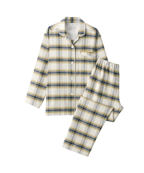 無印良品（ムジルシリョウヒン）の「脇に縫い目のない　フランネルパジャマ（ルームウェア/パジャマ・レディース・ピンク系1/グリーン系5/ネイビー系/アイボリー/イエロー系6/ピンク・XXL/S/XS/XL/M/L）」の14枚目の写真