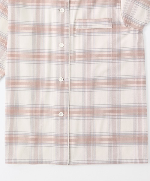 無印良品（ムジルシリョウヒン）の「脇に縫い目のない　フランネルパジャマ（ルームウェア/パジャマ・レディース・ピンク系1/グリーン系5/ネイビー系/アイボリー/イエロー系6/ピンク・XXL/S/XS/XL/M/L）」の16枚目の写真