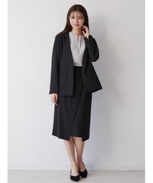 TONAL - TONAL  ウールライクストレッチコンパクトジャケット トーナル TONAL ウールライクストレッチコンパクトジャケット