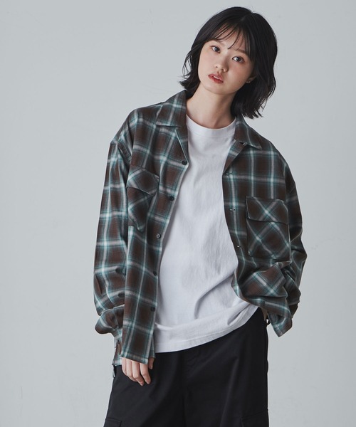 THE STANDARD（ザスタンダード）の「WEGO/オンブレーチェックシャツ（シャツ/ブラウス・メンズ・ブラック系その他2/グリーン系その他2・MEDIUM/LARGE）」の11枚目の写真